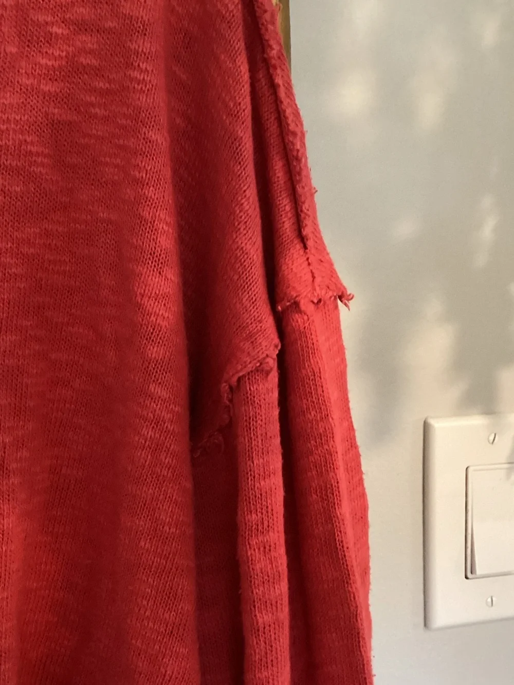 We The Free Red Lightweight Crewneck Pullover